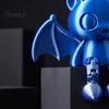Spooky Atmosphere Decor 3D Printed Articulated Bat Figurine, Flexible Cartoon Ornament with Halloween Desk Decoration Movable Joints, Desktop