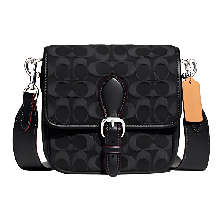 

Coach Frankie 18 Classic Monogram Print Lock Flap Shoulder Bag Men Shoulder Bag Black CE517-DRJ Basic Set (Bag+Dust Bag)