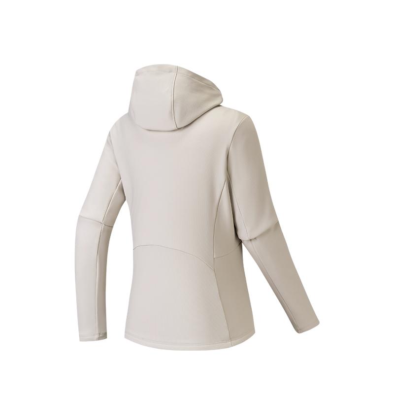 Anta Simple Solid Color Comfortable Casual Hooded Versatile Sports Jacket Women jackets 162547702-1