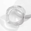 DIEZI Punk Big Geometric irregular Bangles Fashion Hip Hop Acrylic Wide Bangles Bracelets For Women Men New Gift Jewelry