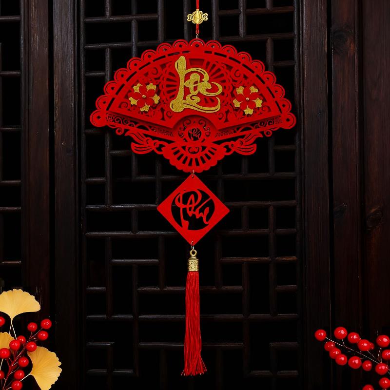 Horse Year 2026 Vietnamese Festive Ornaments, Spring Festival Tet Decor, New Year Wall Hanging Pendants Atmosphere.