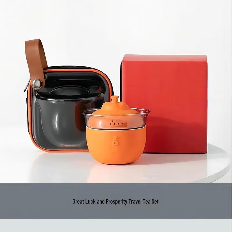 Wuwaju Great Fortune Ceramic Travel Tea Set