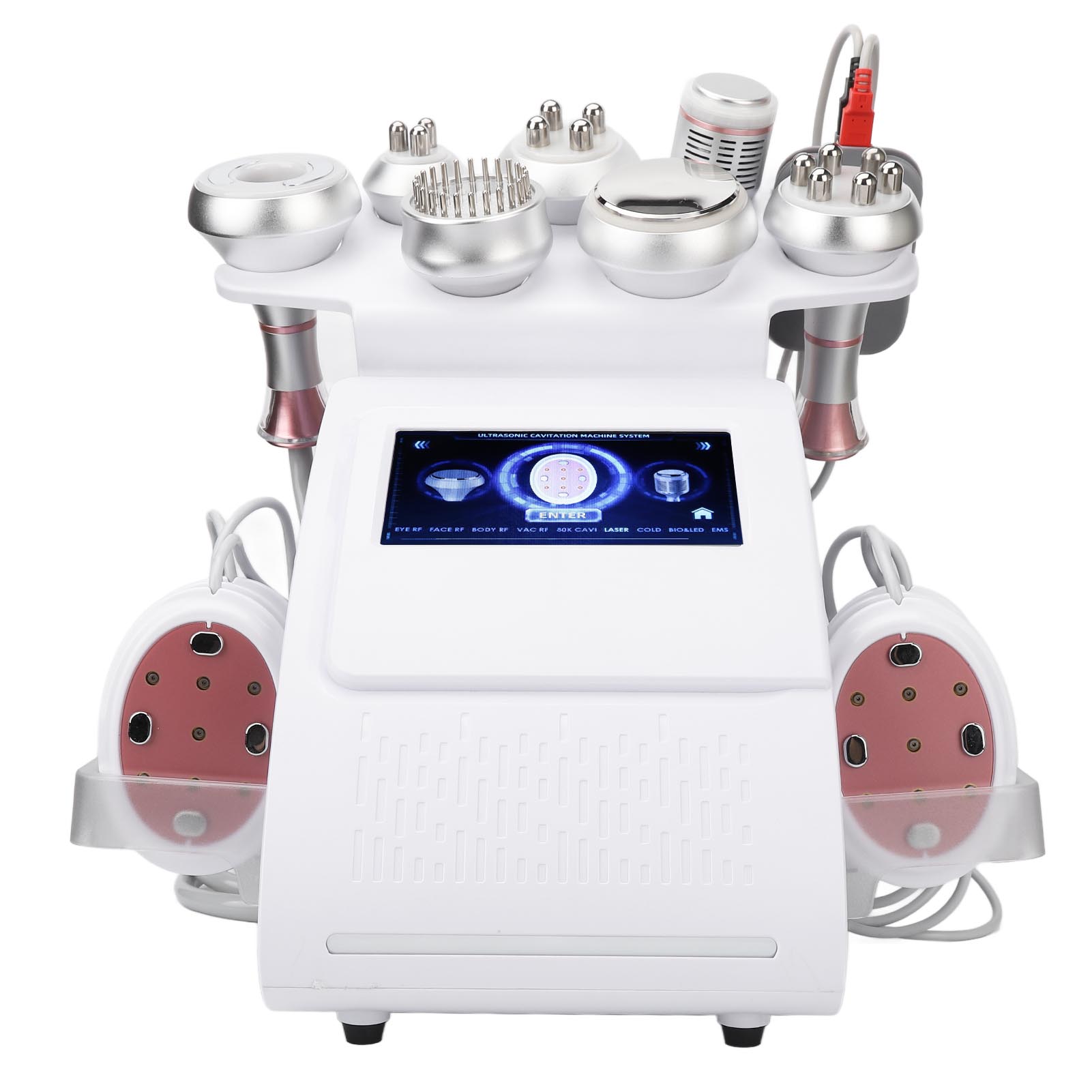 

9 в 1 80 кГц кавитационный аппарат для целлюлита, сжигание жира, удаление шрамов, холодный компресс, молоток для тела