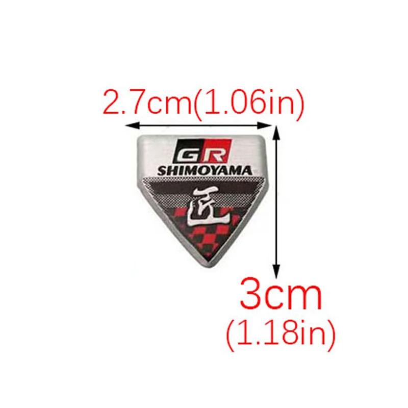 3D Metal Car Sticker Labeling Emblem Badge Decals For Sport GR Sport C-HR RAV4 Yaris Avensis Prado Prius Auto Accessories