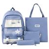 Schoolbag Large Capacity Mother and Child Four-piece Backpack Junior High School Student Schoolbag Ins Japanese Harajuku High Value Girl Backpack