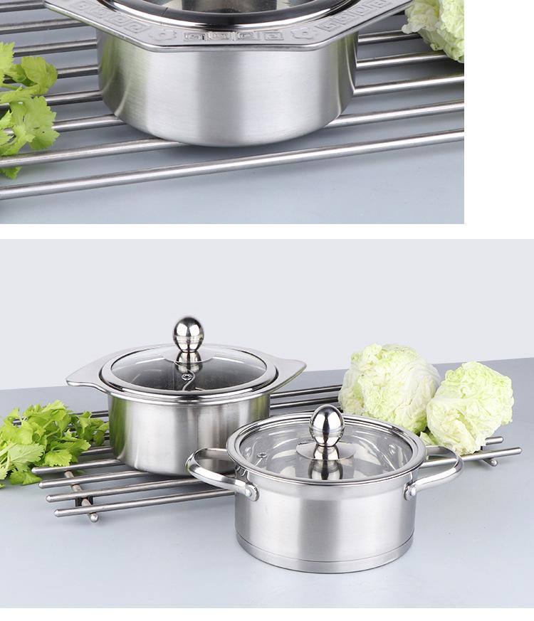 Stainless Steel Single-Serve Mini Hot Pot with Induction Compatibility and Extra Thick Design for One Person