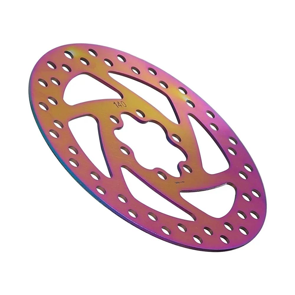 140MM Brake Disc for Kukirin G2 Pro G2 MAX Electric Scooter Colorful Disc Brakes Part Stainless Steel Disc With 6 Screws