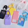 Clear Acrylic ID Card Holder Star-Shaped Plastic Holder Cute Keychain Holder  Campus ID