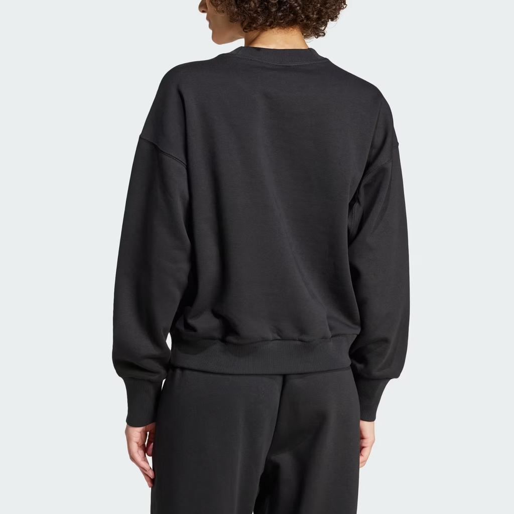 Adidas Sportswear All Season Logo Solid Color Outdoor Casual Sports Crew Neck Pullover Long Sleeve Sweatshirt Women Sweatshirt IX3812