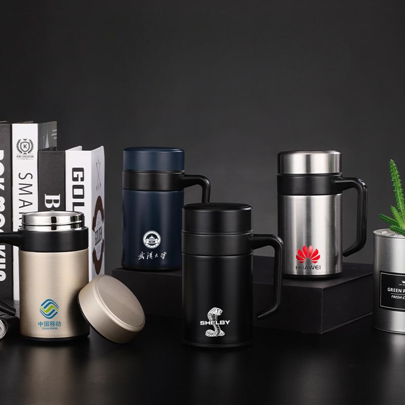 Stainless Steel Thermos Cup Business Office Straight Cup Men's and Women's Seamless Interior Thermos Cup
