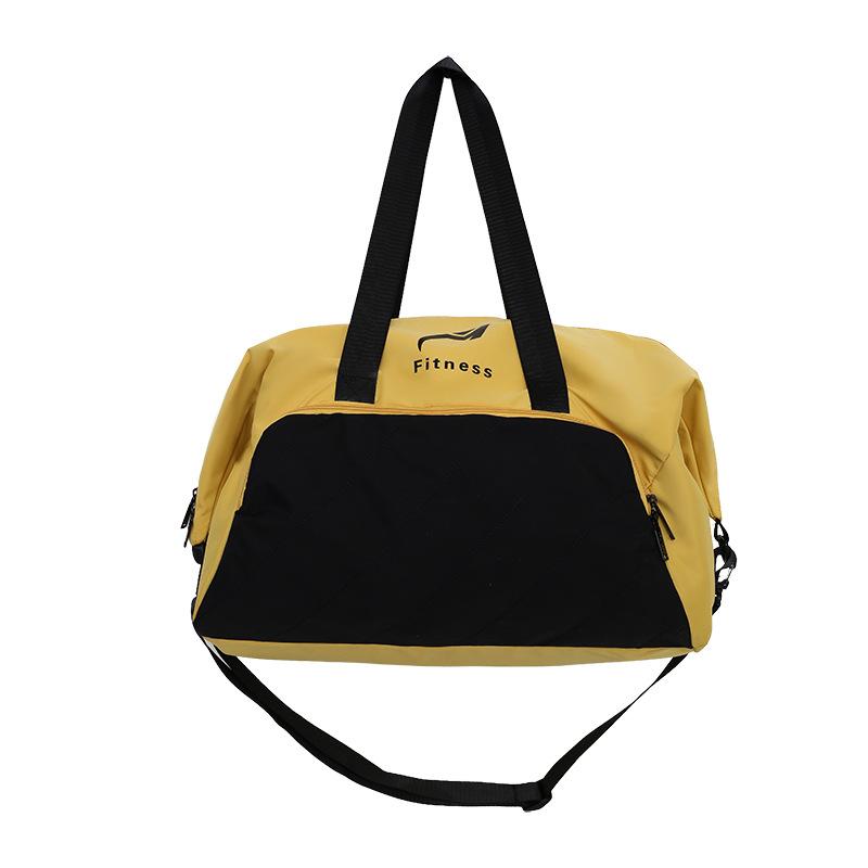 Men's and Women's Football Simple Casual Contrasting Color Hand Luggage Bags for Going Out and Multi-pocket Classified Travel Bags