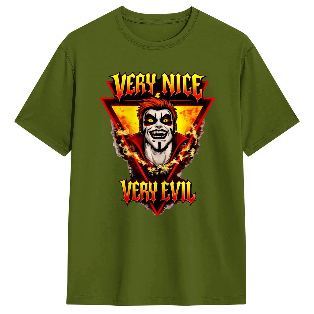 Danhausen Sehr Nett Sehr Böse T-Shirt Sommer Baumwoll-T-Shirts Für Herren Neuheit Freizeit-T-Shirt Kurzarm Klassisches Oberteil T-Shirts