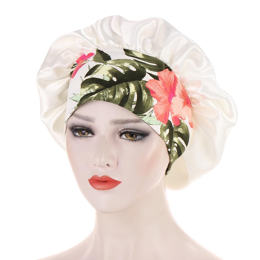 JYL TS DIY Oversized Sleep Cap Women Chemo Cap Polyester