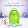 Winter Snowman Penguin Snowball Maker Clip Snow Mold Tool Kids Outdoor Play Toy