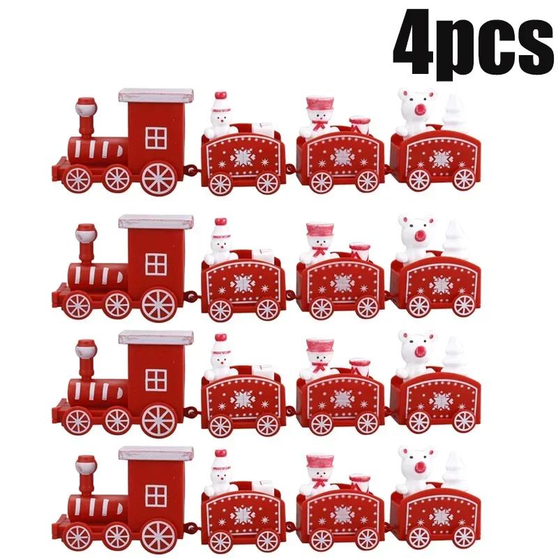 Train Christmas Ornament Merry Christmas Decoration Train Toy for Home Santa Claus Gift Xmas New Year Decoration 2025 Xmas Gifts