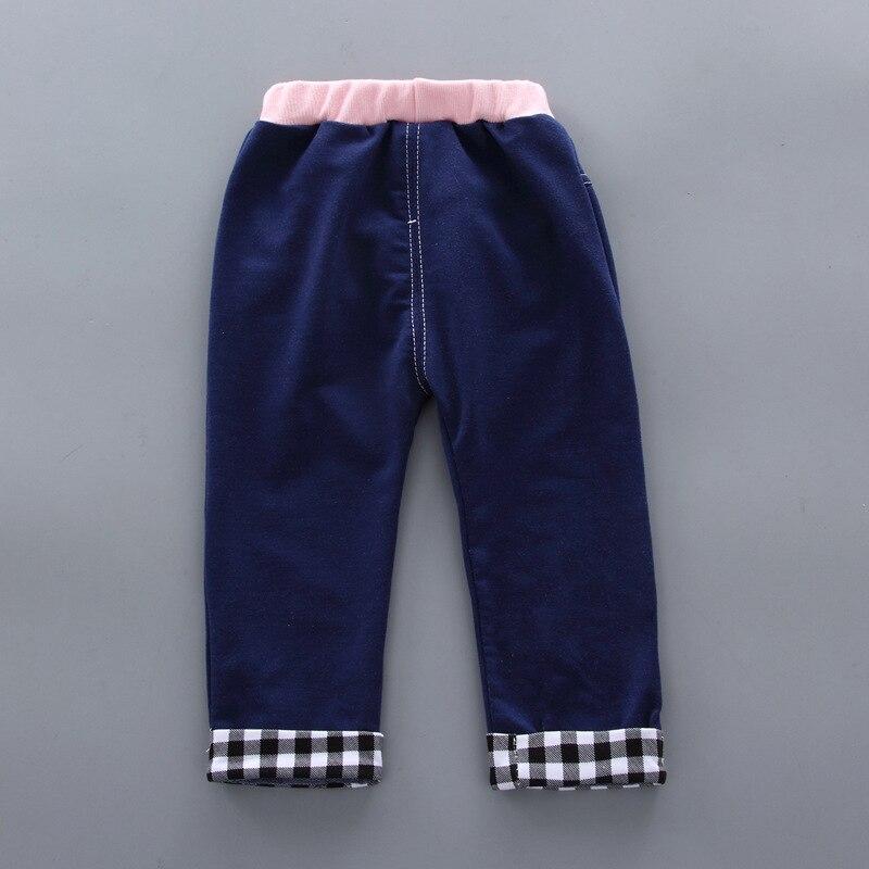 Danmo Baby Girl Clothes Spring Autumn Cotton Suit 0-4 Years Plaid Letter Printed Sweater Baby Girl Clothes Two-Piece Suit