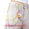 Monster Fashion Waist Chain With Colorful Resin Pendant For Men And Women