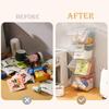 Stackable Tea-Bag Holder Organizer Clear Dust-proof Capsule Coffee Organizer Large Capacity With Cover Snack Storage Box