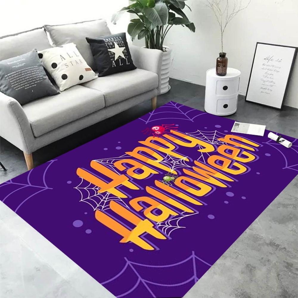 Fun Halloween Printed Carpet Rug for Home Living Room Bedroom Sofa Doormat Decor Kids Game Area Rug Floor Mat Gift