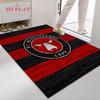FC Midtjylland Logo Carpet Rug for Living Room Bedroom Home Sofa Decoration,Kids Play Nonslip Floor Mat
