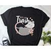 Funny Opossum Lets Eat Trash T Shirt Cute Possum Lover Animal Meme Casual Vintage Washed Comfortable Graphic Fashion