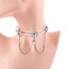 Rhinestone Fairy Mesh Baroque Choker Female Multi-layer Necklace Pearl Necklace Clavicle Chain