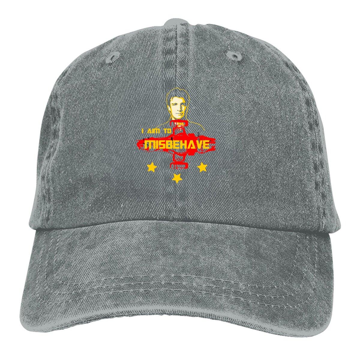 I Aim to Misbehave Baseball Cap Unisex Hats Wounisex Visor Protection Snapback Firefly Serenity TV Caps One Size