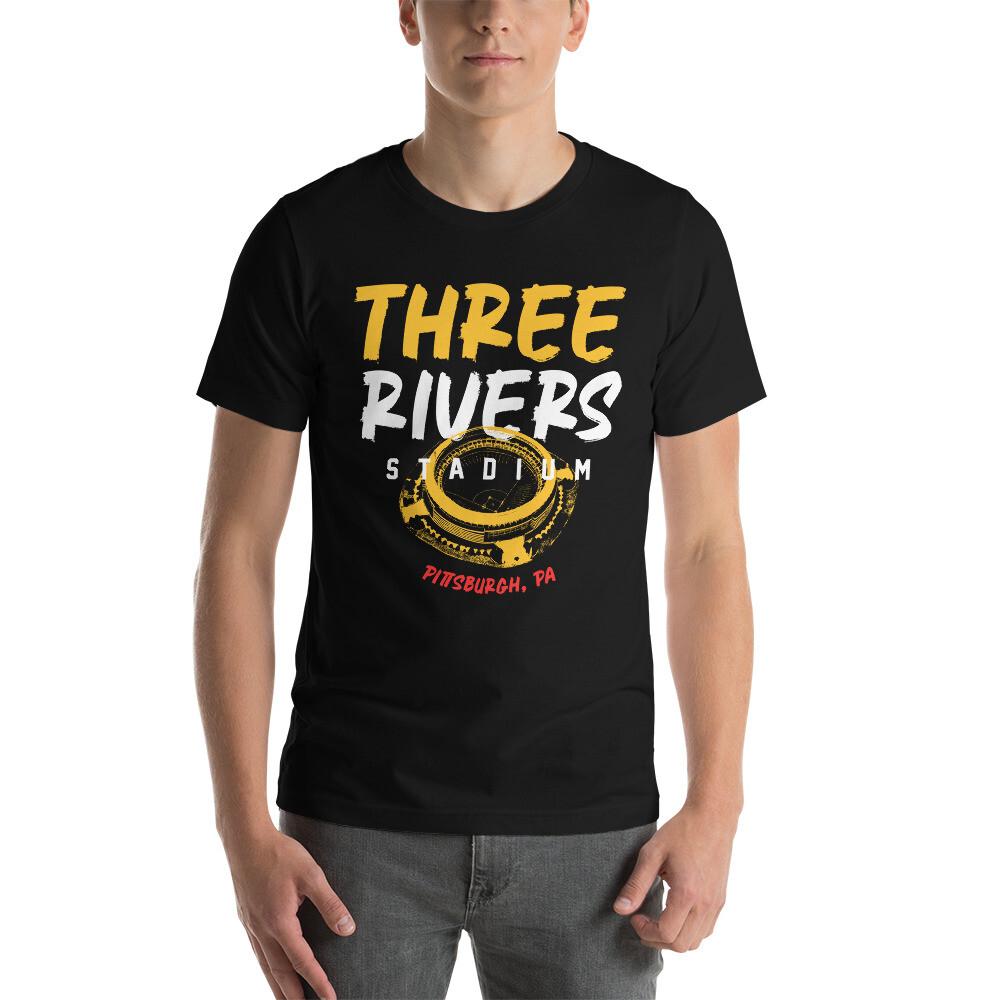 THREE RIVERS STADIUM Pittsburgh PA Tee Shirt Short-Sleeve Unisex T-Shirt Unisex T-Shirt XXXXL