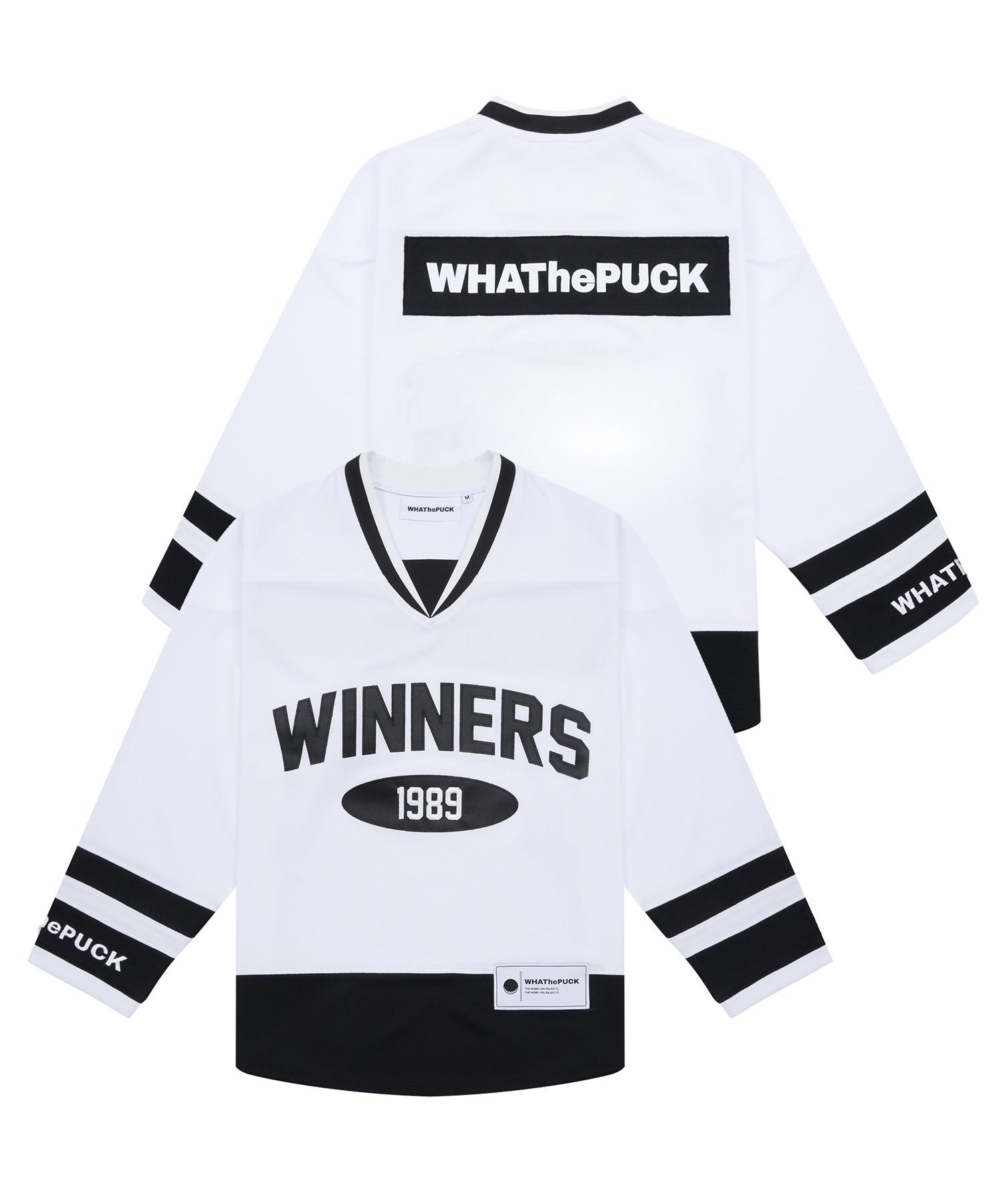 What The Fuck 1989 Winner Logo Line Hockey Jersey L