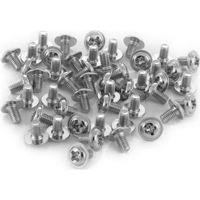 Vis pour disques durs 2,5 pouces - Poppstar - M3x5mm - Acier au carbone - Set de 50 - Couleur argent