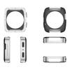 Watch Cover Full Coverage Shell for Active 2 Square/2s Scratchproof Metal Bumper Frame Case Housing Easy Installation