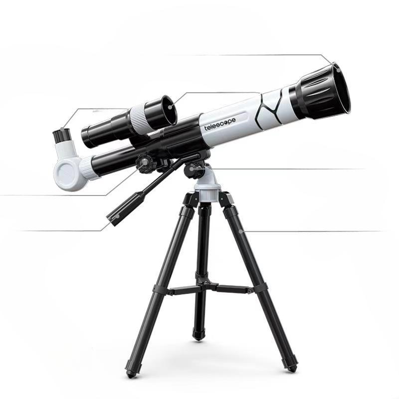 1001-1 Astronomisches Einrohr-Teleskop für Kinder, HD-Mondbeobachtung, Sternenbeobachtung und Weltbeobachtung mit doppeltem Zweck.