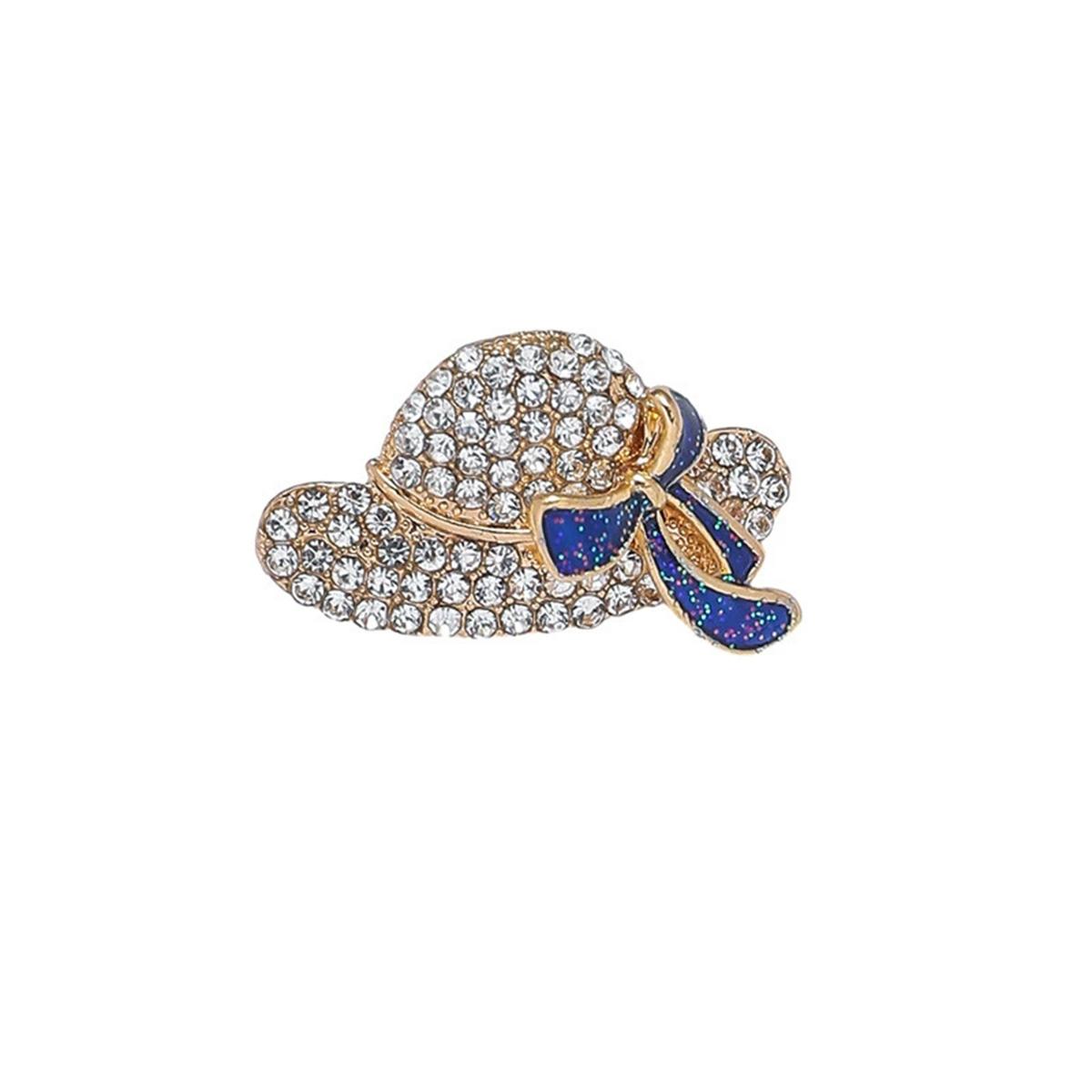 1Pc Charm Creative Bow Hat Brooch Korean Literary Pin Beautiful Fashion Jewelry Accessories Party Birthday Festival Gift Trend