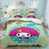 Cartoon Anime Sanrio Cinnamoroll Melody Bedding Set Kawaii Quilt Cover Duvet Cover Pillowcase Kids Girls Single Twin King Size
