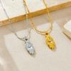 Goldene Hamsa Nazar Anhänger Halskette mit Perlen Schlangen Kette