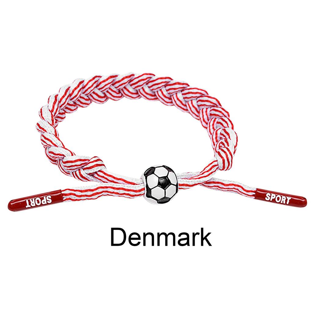 Football Team Fan Support Identification Woven Bracelet