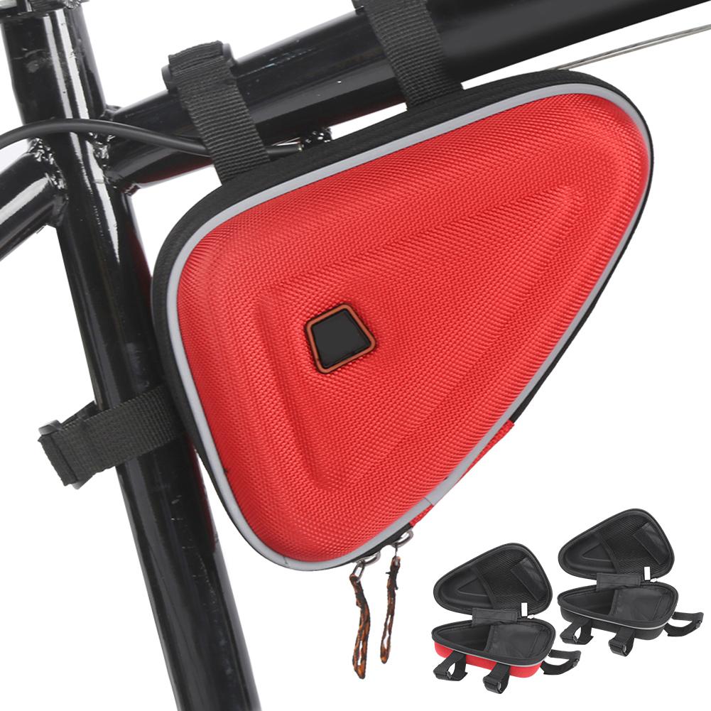 EVA Front Tube Bag Waterproof Triangular Mountain Frame Pannier for Phone Wallet Keys T