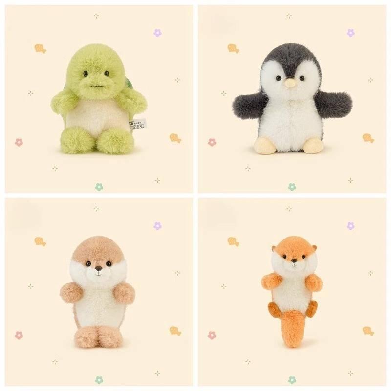 Penguin Otter Seal Turtle Plush Toy Cartoon Stuffed Animal Pendants Gift Kids
