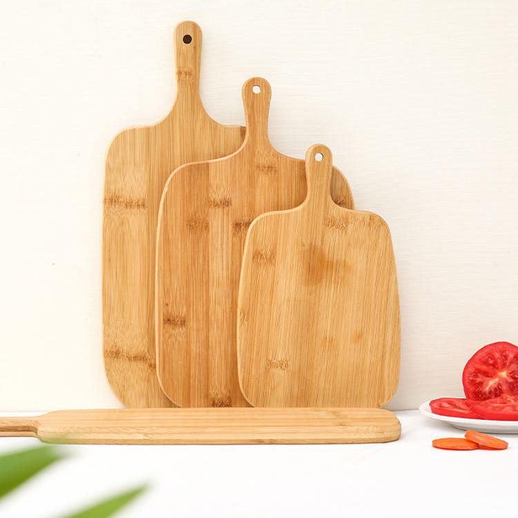 Bamboo Hanging Cutting Board with Handle for Vegetables, Fruit, Steak, Bread, and Meals