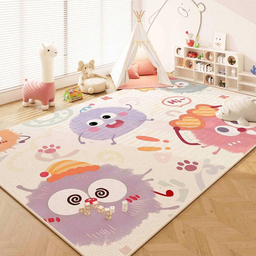 Cartoon Cute Pattern Child Carpet Living Room Sofa Bedroom Game Study Bathroom Entrance Door Mat Non-slip Kid Home Decor Rug