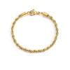 Stainless Steel Rope Chain Bracelet Women Bangle Gold Color Minimalist 3mm 4mm Hand Accessories Trend Hippie Jewelry Female C048