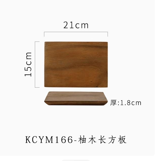 Rectangular Sushi Plate Board Wooden Pallets Salmon Sashimi Plate Cake Stand Dim Sum Dish Dessert Plates Fruit Bowl Snack Tray