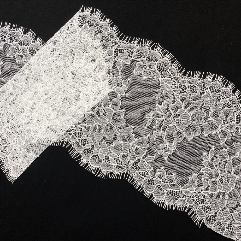 3Meters Length Mesh Lace Trims 15cm Width Lace Sewing Trims Eyelash Lace Trims Garment Making
