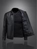 Men's 2025 Winter Motorcycle Leather Down Jacket