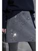 High-End Minimalist Wool Sequin A-Line Skirt (Autumn/Winter)