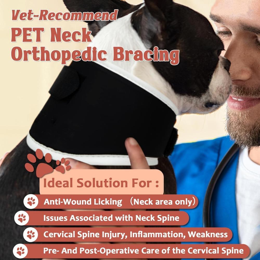 Neuer Haustier-Nackenschutz Hunde-Nackenstützkragen Postoperative Prävention Verstauchung Kopfbedeckung Postoperative Schutzhülle