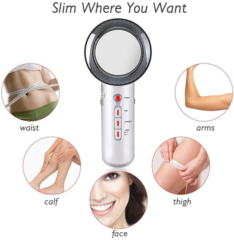 Fat Burner Cavitation Beauty Machine Body Slimming Massager Vibrator Anti Cellulite Massager Acceptabe Infrared EMS 3 In 1