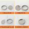 1-10Pcs 60mm 80mm Computer Desk, Book Desktop Decoration Circle Wire Hole Cover Sealing Cover