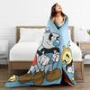 Soft Warm Blanket Child Cupheads & Mugmans Bedding Throws Cartoon Flannel Bedspread For Couch Chair Street Trend Sofa Bed Cover