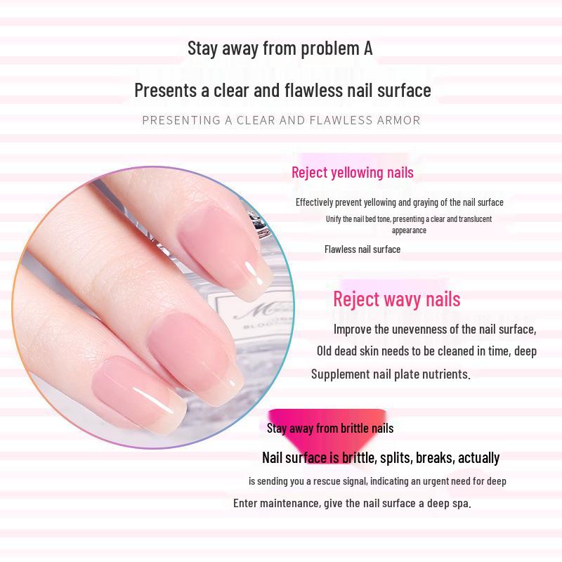 Recommended by Nail Artists, This Gel Polish Includes a Calcium Nail Strengthener and Offers a Healthy, Long-lasting Sheer Pink Base Coat.